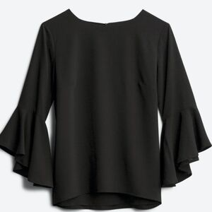 Goldray Nellin Flounce Sleeve Blouse